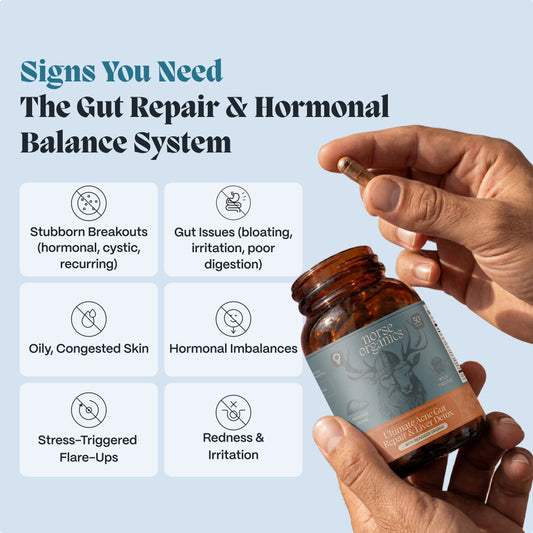 Komplettes Darmsanierungs- & Hormonbalance-System für männliche Akne