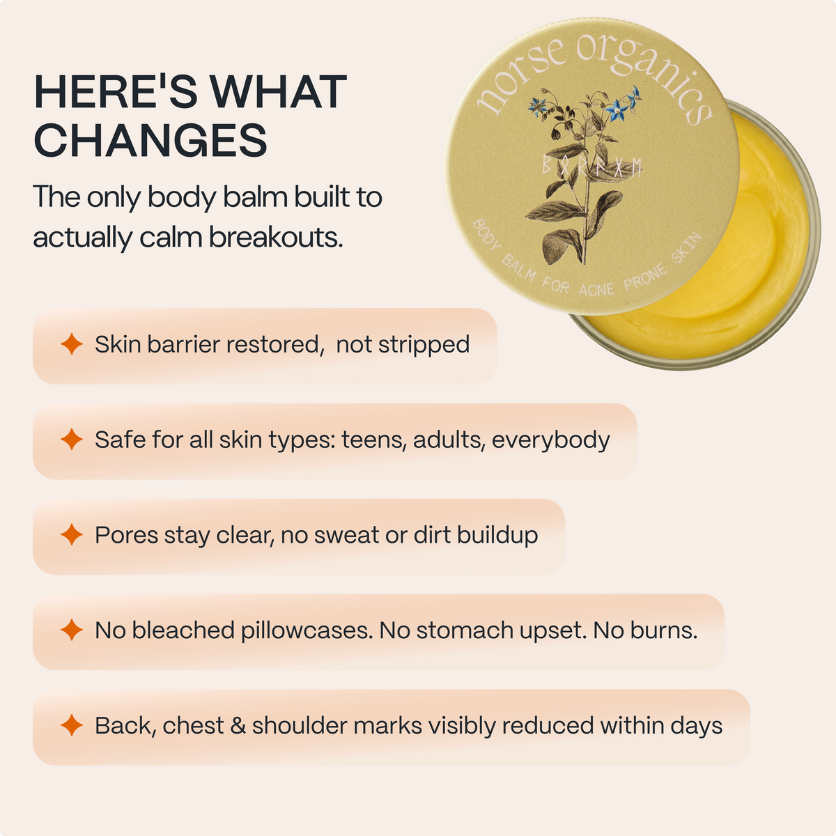 Body Balm for Acne-Prone Skin - Slide 3