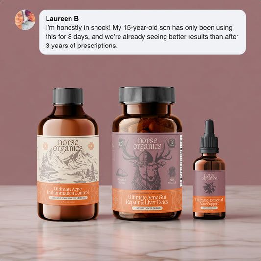 Système Complet Réparation Intestinale et Équilibre Hormonal pour Acné Féminine