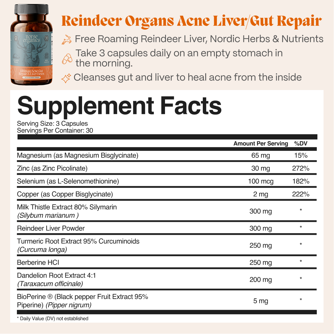 Complete Gut Repair & Hormonal Balance System for Male Acne