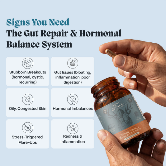 Complete Gut Repair & Hormonal Balance System for Male Acne