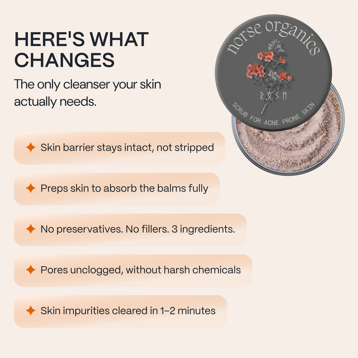 Peeling für zu Akne neigende Haut
